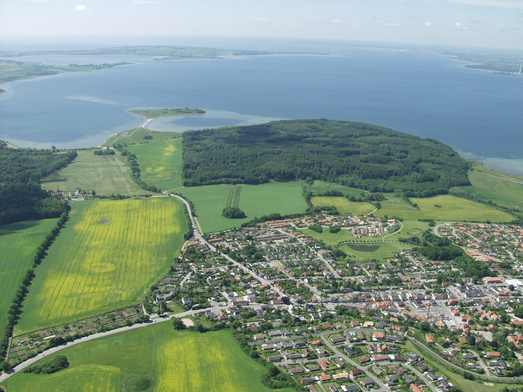 Luftfoto over Rønde